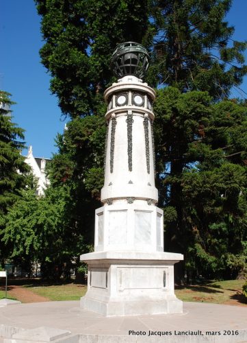 Columna Meteorológica, Jardín Botánico Carlos Thays, quartier Palermo, Buenos Aires, Argentine
