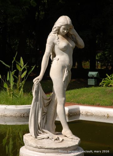 Ondina del Plata, Jardín Botánico Carlos Thays, quartier Palermo, Buenos Aires, Argentine