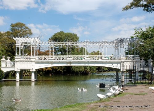 Puente Blanco, El Rosedal, Parlermo, Buenos Aires, Argentine