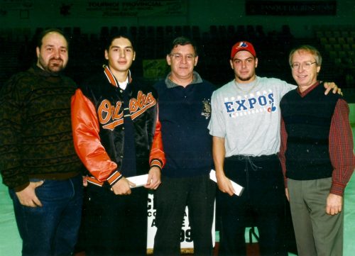 François Tourigny, Martin Bérubé, Ronald Saulnier, Éric Charron et Jacques Lanciault