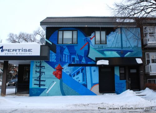 Fenêtres sur le quartier Ahuntsic, Montréal, Québec