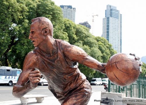 Emanuel Ginobili, paseo de la Gloria, quartier Puerto Madero, Buenos Aires, Argentine