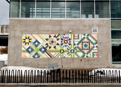 Tissu urbain, gare de train Saint-Michel, Montréal, Québec