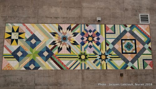 Tissu urbain, gare de train Saint-Michel, Montréal, Québec