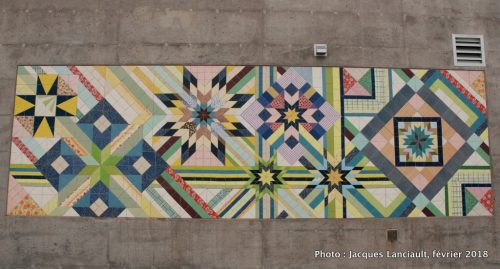 Tissu urbain, gare de train Saint-Michel, Montréal, Québec