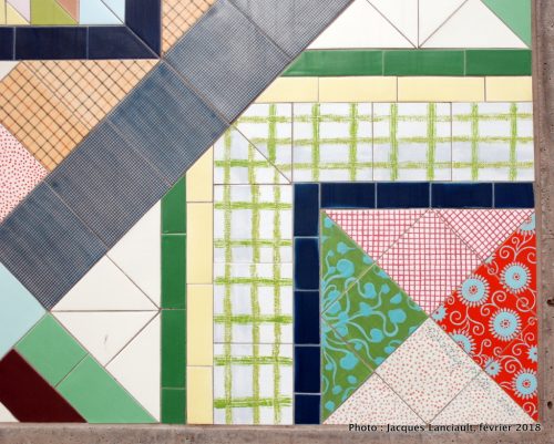 Tissu urbain, gare de train Saint-Michel, Montréal, Québec