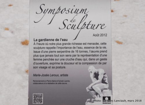 La gardienne de l’eau, Boisbriand, Québec