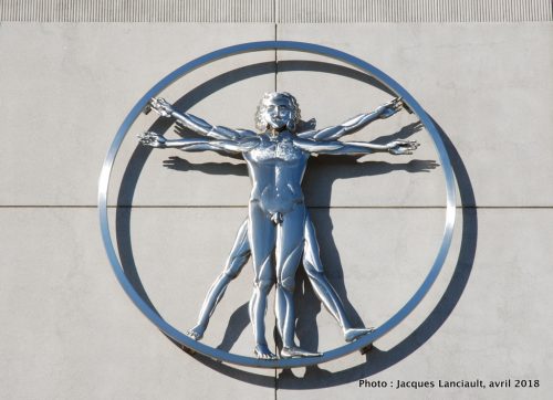 L’Homme de Vitruve, Centre Leonardo da Vinci, Saint-Léonard, Montréal, Québec