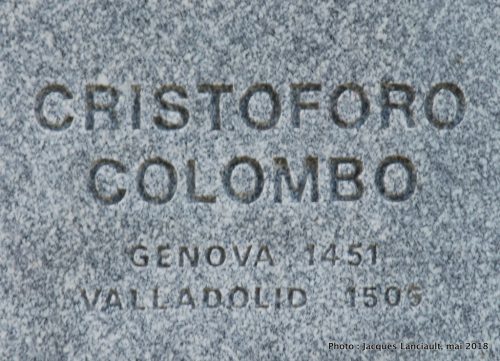 Christophe Colomb, Armand De Palma, Montréal, Québec