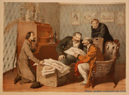 L’imprimeur offrant des œuvres érotiques, Rijksmuseum, Amsterdam, Pays-Bas