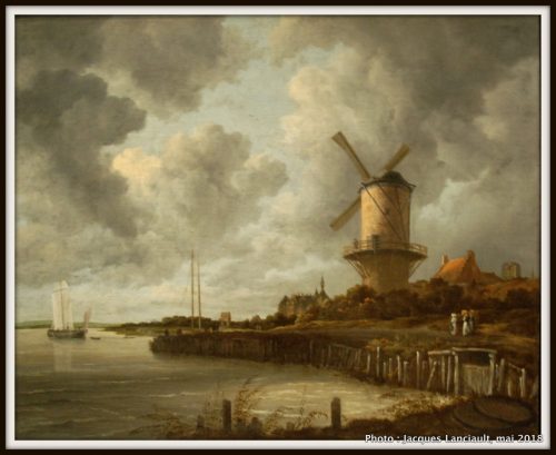 Le moulin à vent de Wijk, Rijksmuseum, Amsterdam, Pays-Bas