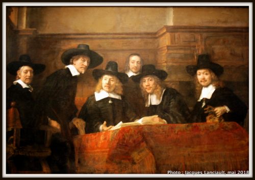 Le syndic de la guilde des drapiers, Rijksmuseum, Amsterdam, Pays-Bas