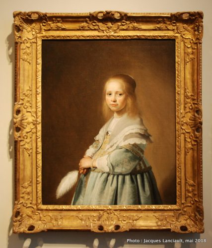  Portrait d’une jeune fille habillée en bleu, Rijksmuseum, Amsterdam, Pays-Bas