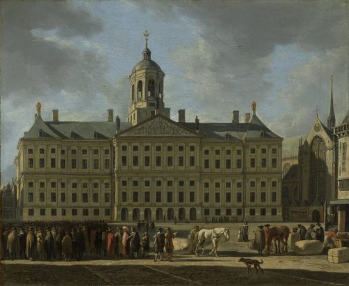 La Mairie sur la place du Dam, Amsterdam, Pays-Bas