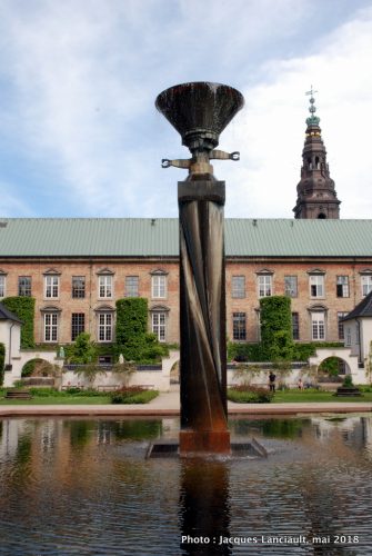 Jardin de la bibliothèque royale, Copenhague, Danemark