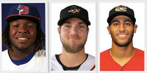 Vladimir Guerrero jr, Charles Leblanc, Abraham Toro-Hernandez