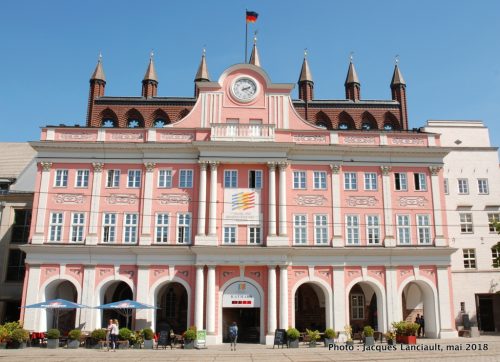 Rathaus, Neuer Markt, Rostock, Allemagne