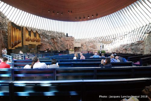 Église Temppeliaukio, Helsinki, Finlande