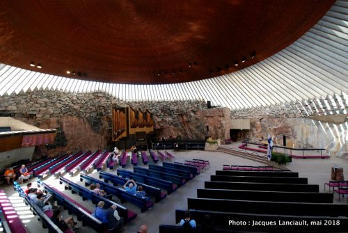 Église Temppeliaukio, Helsinki, Finlande