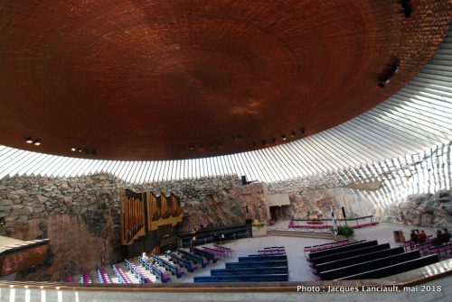 Église Temppeliaukio, Helsinki, Finlande