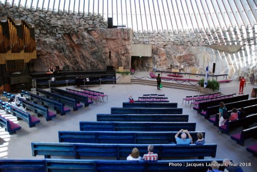 Église Temppeliaukio, Helsinki, Finlande