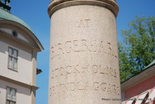 Monument à Birger Jarl, Stockholm, Suède