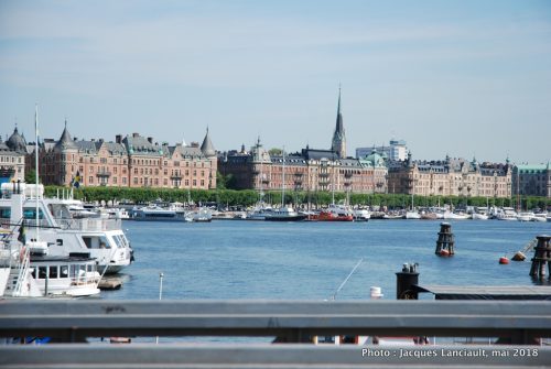 Vue de Skeppsholmsbron, Stockholm, Suède 