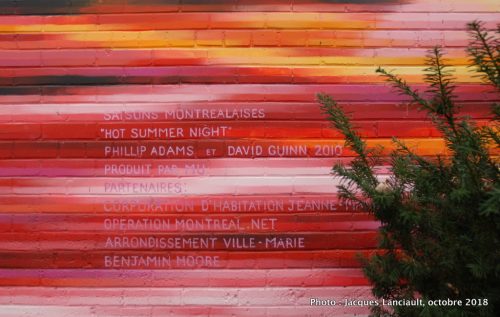 Saisons montréalaises - Hot Summer Night, David Guinn et Phillip Adams, Montréal, Québec