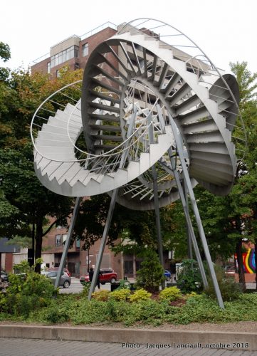 Révolutions, Michel de Broin, parc Maisonneuve-Cartier, Montréal, Québec