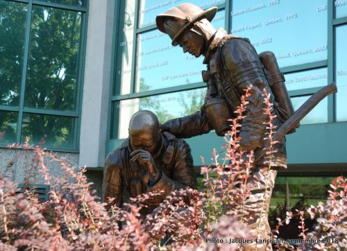 Monument aux pompiers décédés, Jean-Pierre Busque, Montréal, Québec