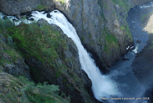 Cascade de Vøringsfossen, Eidfjord, Norvège