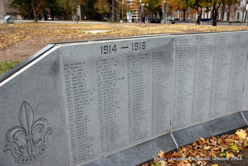 Monument Je me souviens, Québec