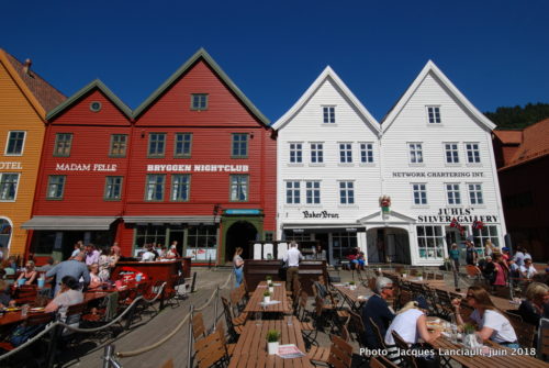 Maisons de la rue Bryggenb, Bergen, Norvège