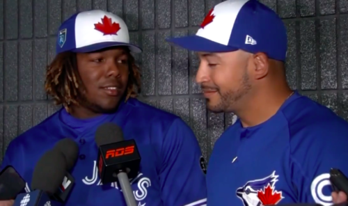 Vladimir Guerrero jr et Josué Peley