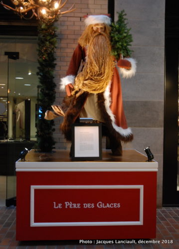 Le père des glaces, parcours des pères Noël du Centre de commerce mondial de Montréal