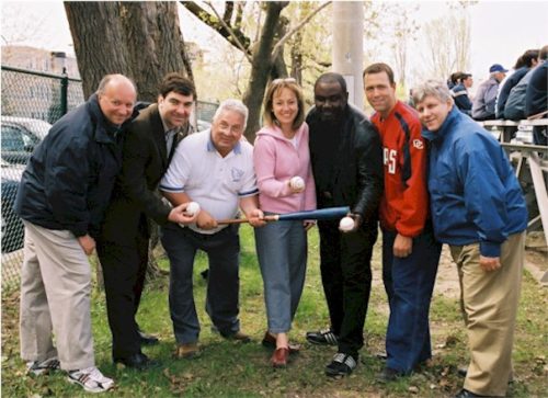 Robert Gladu, Gilles Simard, madame Caroline St-Hilaire, Maka Kotto, Denis Boucher et Denis Baillairgé