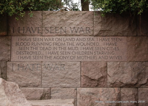 Franklin Delano Roosevelt Memorial, Washington D.C., États-Unis