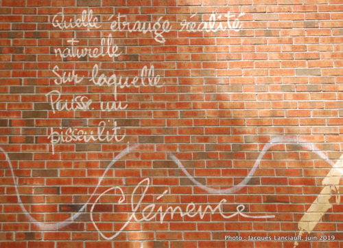 Hommage à Clémence DesRochers, Montréal, Québec
