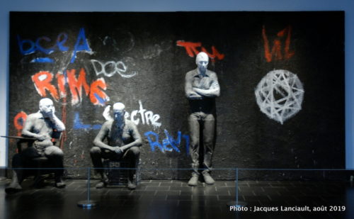 Mur de graffitis, George Segal, MBAM, Montréal, Québec