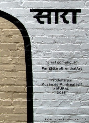 C’est compliqué, Sara Erenthal, Montréal, Québec