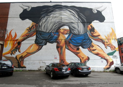 Lion anglais contre coq français, Jaz, Montréal, Québec