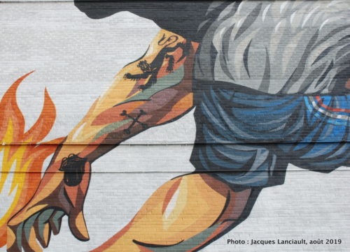Lion anglais contre coq français, Jaz, Montréal, Québec