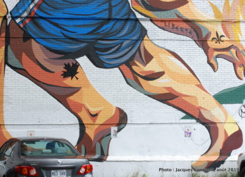 Lion anglais contre coq français, Jaz, Montréal, Québec