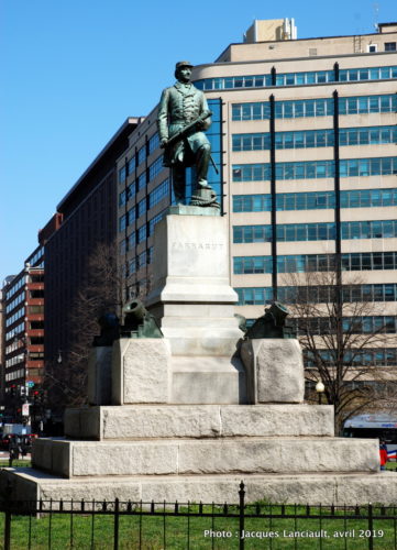 David Farragut Memorial, Farragut Square, Washington D.C., États-Unis