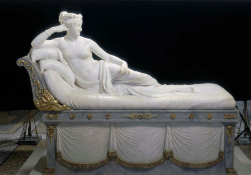 Pauline Borghèse en déesse Vénus, Galleria Borghese, Rome, Italie
