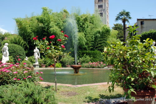 Jardin du palazzo Pfanner, Lucques, Italie