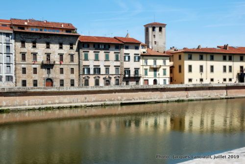 Fleuve Arno, Pise, Italie