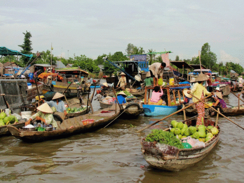 Fleuve Mékong, Vietnam