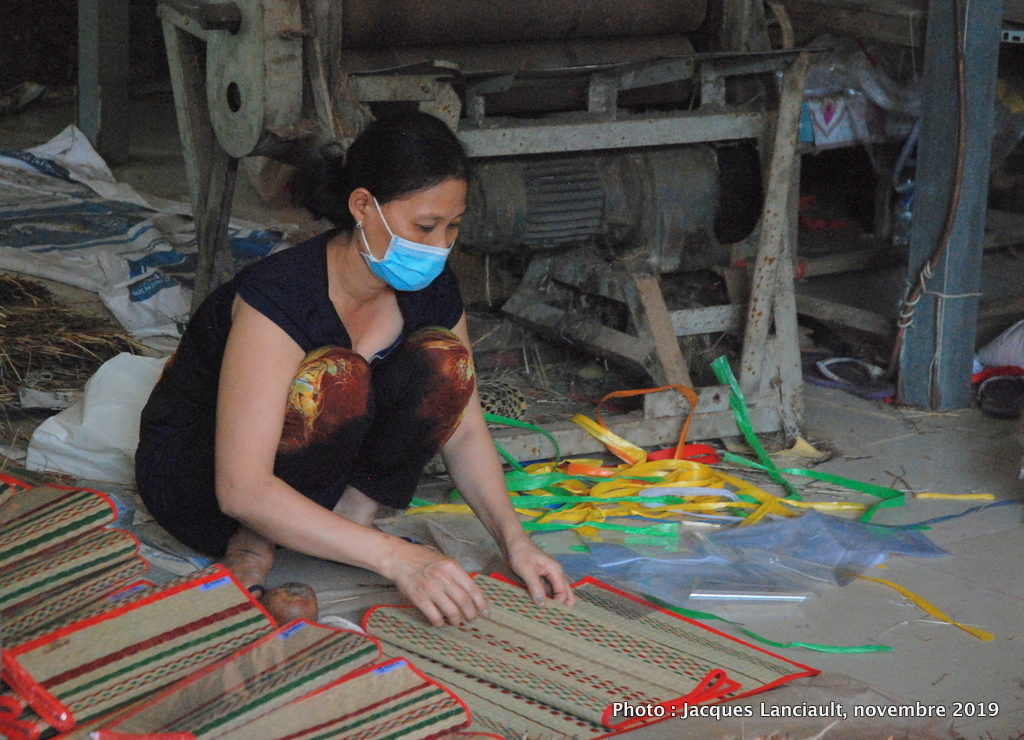 Fabrique de nattes, Tân Châu, Vietnam