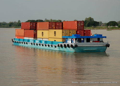 Frontière cambodgienne, fleuve Mékong, Vietnam